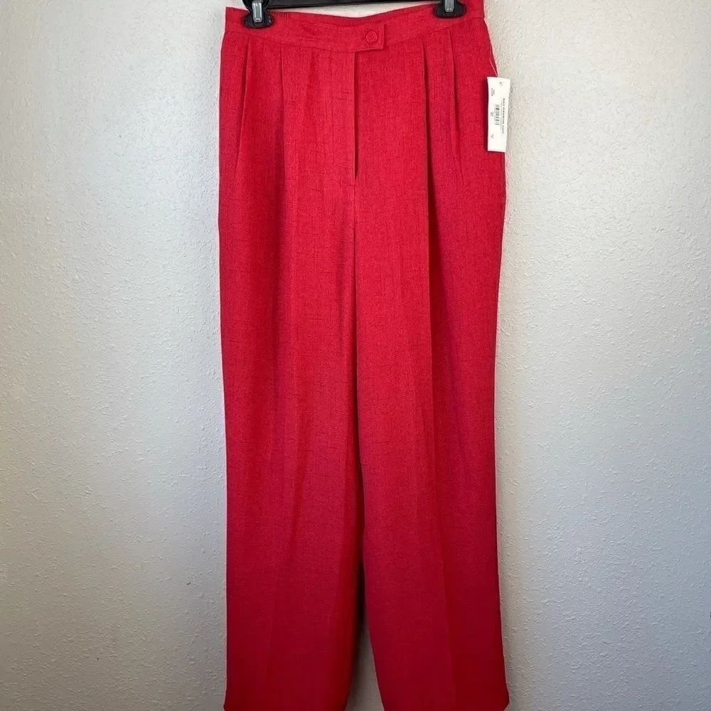 NWT Sag Harbor Red Matching Dress Jacket & Slacks - Picture 8 of 14